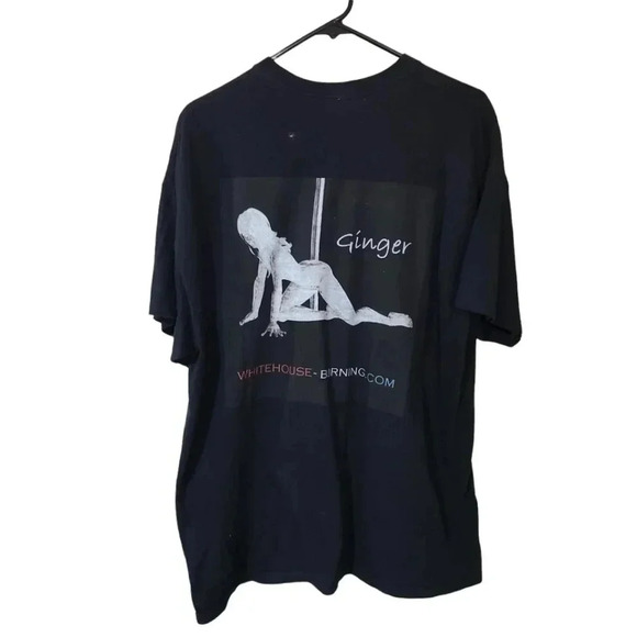 GINGER White House Burning Mens tee. SIZE Xlarge - Picture 1 of 3